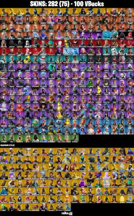 282 SKINS ✨ Travis Scott ✨ Renegade Raider ✨ Gold Midas ✨ Gold Brutus ✨ Sultura ✨ Lina Scorch ✨ Point Patroller ✨ Fixer ✨ 100 V-Bucks (PC/PSN/XBOX) — image 3
