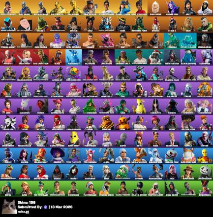 [PC/PSN/XBOX] 156 skins | Sparkle Specialist | Merry Mint Axe | Leviathan Axe | Leave the Door Open | Blue Squire | Royale Knight | Gold Brutus | Gold Midas | Lina Scorch | Pitch Patroller | Cloud Striker — image 1