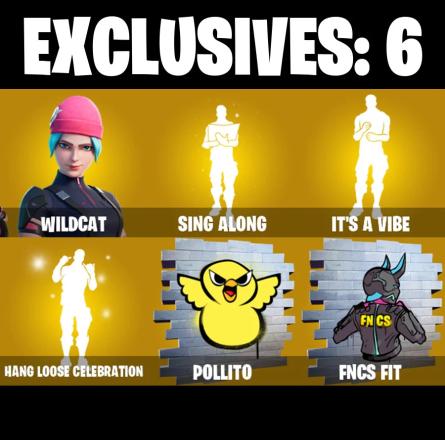 197 SKINS ✨ Wildcat ✨ Malik ✨ Son Goku ✨ Mecha Cuddle Master ✨ The Foundation ✨ The Imagined ✨ Valeria ✨ Raz ✨ Frostbite ✨ 200 V-Bucks (PC/PSN/XBOX) | PARENTAL CONTROL — image 1