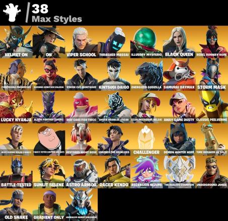 F93 96 skins FNCS Renegade Kado Thorne Omegarok Valeria Spectra Knight Nezumi — image 7