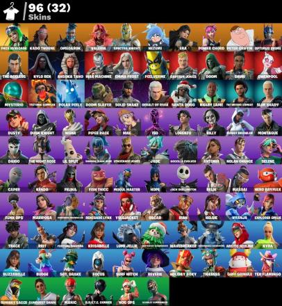 F93 96 skins FNCS Renegade Kado Thorne Omegarok Valeria Spectra Knight Nezumi — image 2
