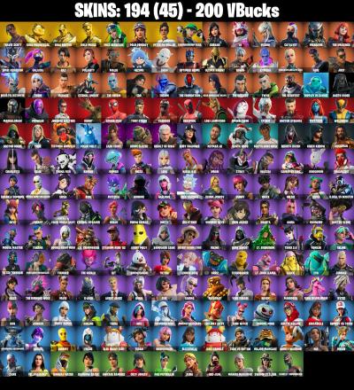 194 SKINS ✨ Travis Scott ✨ Gold Meowscles ✨ Gold Brutus ✨ Gold Midas ✨ FNCS Renegade ✨ Polo Prodigy ✨ Pitch Patroller ✨ 200 V-Buc (PC/PSN/XBOX) — image 3
