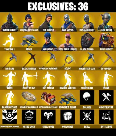 111 SKINS✨Black Knight✨Sparkle Specialist✨The Reaper✨Blue Squire✨Royale Knight✨Elite Agent✨Sentinel✨Drift✨Rox✨500 VB (PC/PSN/XBOX) — image 2