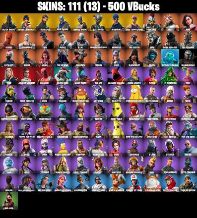 111 SKINS✨Black Knight✨Sparkle Specialist✨The Reaper✨Blue Squire✨Royale Knight✨Elite Agent✨Sentinel✨Drift✨Rox✨500 VB (PC/PSN/XBOX) — image 3