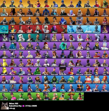 [PC/PSN/XBOX] 153 skins | OG STW | The Reaper | Elite Agent | Blue Team Leader | Travis Scott | WORLD CUP | Heron Stance Hero | Blue Striker | Carbon — image 1