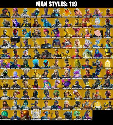 341 SKINS π Renegade Raider π Master Chief π Gold Midas π Gold Brutus π Lina Scorch π Subzero Cryptic π Black Adam π Vivi Chroma π Era π 1600 V-Buck (PC/PSN/XBOX) PARENTAL CONTROL β image 4