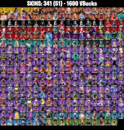 341 SKINS π Renegade Raider π Master Chief π Gold Midas π Gold Brutus π Lina Scorch π Subzero Cryptic π Black Adam π Vivi Chroma π Era π 1600 V-Buck (PC/PSN/XBOX) PARENTAL CONTROL β image 3