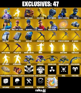 You Can Change Mail 185$ spent [PC/XBOX/NINTENDO] 70 skins | OG STW | Galaxy | Gold Midas | Carbon Commando | Blue Striker | Fixer | Tart Tycoon | — Fortnite account listing