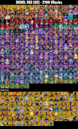262 SKINS ✨ Travis Scott ✨ Gold TNTina ✨ Gold Meowscles ✨ Gold Brutus ✨ Gold Midas ✨ FNCS Renegade ✨ Derby Dominator ✨ Dummy Supreme ✨ 2100 V-Bucks (PC/PSN/XBOX) — image 3