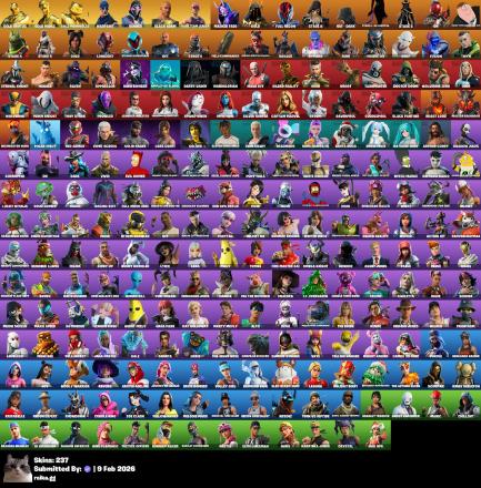 [PC/PSN/XBOX] 237 skins | OG STW | Renegade Raider | Aerial Assault Trooper | Gold Brutus | Gold Midas | Gold Meowscles | Xander | Black Adam | MASKED — image 1