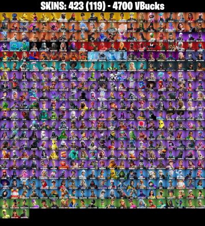 423 SKINS ✨ Travis Scott ✨ Astro Jack ✨ Renegade Raider ✨ Gold Meowscles ✨ WORLD CUP ✨ Gold Brutus ✨ Gold Midas ✨ Shady Doggo ✨ Game Knight ✨ 4700 V-Buc (PC/PSN/XBOX) — image 3