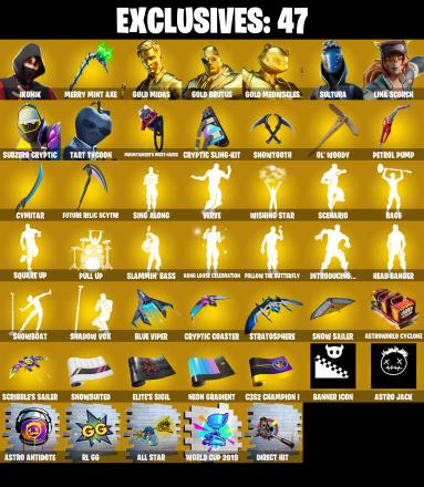 191 SKINS ✨ IKONIK ✨ Gold Midas ✨ Gold Brutus ✨ Gold Meowscles ✨ Sultura ✨ Lina Scorch ✨ Subzero Cryptic ✨ Tart Tycoon ✨ 0 V-Bucks (PC/XBOX) — image 2