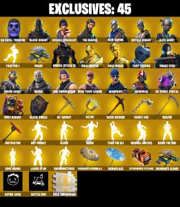 137 SKINS ✨ Og Skull Trooper ✨ Black Knight ✨ Sparkle Specialist ✨ The Reaper ✨ Blue Squire ✨ Royale Knight ✨ 200 V-Buc OG STW (PC/PSN/XBOX)  PARENTAL CONTROL — Fortnite account listing