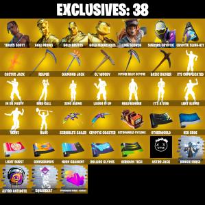 [234 SKINS] 🌸 Renegade Raider 🌸 Travis Scott 🌸 Gold Midas 🌸 Gold Brutus 🌸 Gold Meowscles 🌸 Lina Scorch 🌸(PC/XBOX) — Fortnite account listing