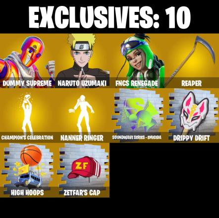 328 SKINS ✨ Renegade Raider ✨ Aerial Assault Trooper ✨ Dummy Supreme ✨ Naruto Uzumaki ✨ FNCS Renegade ✨ Optimus Prime ✨ 850 V-Bucks (PC/PSN/XBOX) PARENTAL CONTROL — image 2