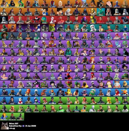 [PC/PSN/XBOX] 227 skins | Renegade Raider | Aerial Assault Trooper | Lina Scorch | FNCS Champion Seeker | FNCS Renegade | Lowlight | 1000 VB — image 1