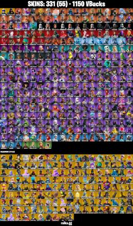 331 SKINS ✨ Renegade Raider ✨ Neo Versa ✨ FNCS Champion Seeker ✨ The Imagined ✨ The Cube Queen ✨ Predator ✨ Oro ✨ Mizuki ✨ 1150 V-Bucks (PC/PSN/XBOX) PARENTAL CONTROL — image 3