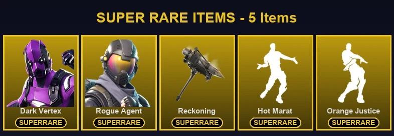 🎮 100 Skins 💎 400 V-Bucks ⚡ Lvl 712 | Dark Vertex | Rogue Agent | Omega 🏆 68 Wins — Fortnite account listing