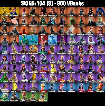 🎆104 SKINS ⚡️PC/PSN/XBOX⚡️ JOHN WICK 👑 MIDAS (FULLY GOLDEN) 👑 RAGNAROK (STAGE 6) 👑 CARBIDE (STAGE 5) 👑 RUST BUCKET 👑 CROWBAR ⚡️MAIL CHANGEABLE #L176 — image 2