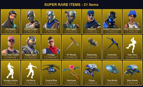 ๐ฎ 104 Skins ๐ 400 V-Bucks โก Lvl 1320 | The Reaper | Royale Knight | Blue Squire ๐ 264 Wins โ Fortnite account listing