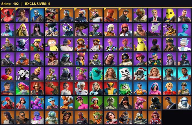 105 SKINS |PC/PSN/XBOX| THE REAPER | BLUE SQUIRE | ELITE AGENT | GOLD MIDAS | FISHSTICK (WORLD CUP) | GOLD BRUTUS | ROGUE AGENT | 650 VB NEED RESET — image 1