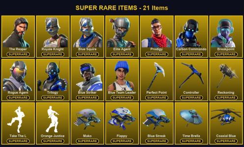 ๐ฎ 105 Skins ๐ 250 V-Bucks โก Lvl 1139 | The Reaper | Royale Knight | Blue Squire ๐ 249 Wins โ Fortnite account listing