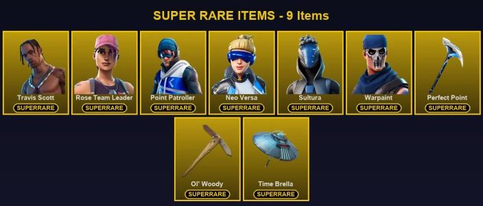 🎮 105 Skins 💎 200 V-Bucks ⚡ Lvl 1928 | Travis Scott | Rose Team Leader | Point Patroller 🏆 134 Wins — Fortnite account listing