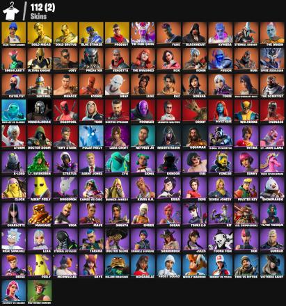 【112 SKINS】 (PC/XBOX) BLUE TEAM LEADER | NEYMAR JR | FUSION | RUIN | Y0ND3R | X-LORD | DEADPOOL | LARA CROFT | RICK SANCHEZ — image 1