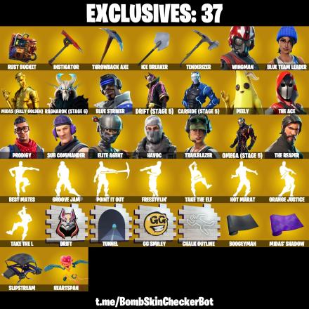 ✅113 Skins✅ The Reaper , Omega (Stage 5) , Hot Marat , Elite Agent , Take The L — image 1