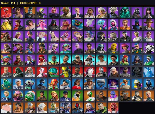 114 SKINS |PC/PSN/XBOX| SULTURA | FIXER | LINA SCORCH | VIVI CHROMA | SUBZERO CRYPTIC | MOUNTAINEER'S MUST-HAVES | CRYPTIC SLING-KIT | 0 VB — image 1