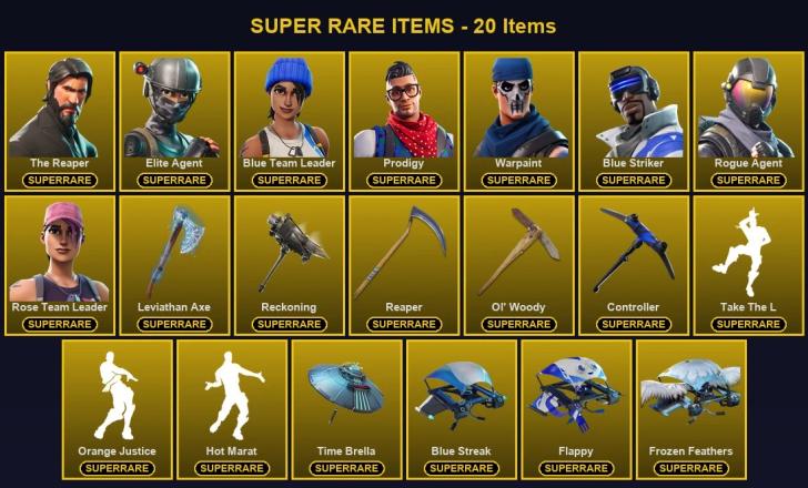 ๐ฎ 115 Skins ๐ 200 V-Bucks โก Lvl 1420 | The Reaper | Elite Agent | Blue Team Leader ๐ 258 Wins โ image 1