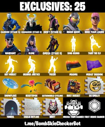 ✅119 Skins✅ Fresh , Omega (Stage 5) , Hot Marat , Glow , OG STW — image 1