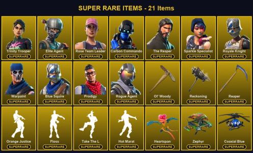 🎮 119 Skins 💎 450 V-Bucks ⚡ Lvl 1467 | Trinity Trooper | Elite Agent | Rose Team Leader 🏆 140 Wins — Fortnite account listing