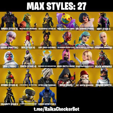 119 SKINS | Blue Squire | The Reaper | Omega (Stage 5) | Spider-Gwen | Take The L | Rogue Agent | Elite Agent | [PC/PSN/XBOX/NINTENDO] — image 4