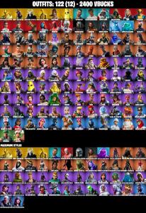 122 SKINS ⸱ MANDALORIAN (BESKAR) ⸱ DRIFT (STAGE 5) ⸱ RAGNAROK (STAGE 6) ⸱ MIDAS (FULLY GOLDEN) ⸱ LARA CROFT ⸱ RAGE ⸱ ORANGE JUSTICE ⸱ TAKE THE ELF ⸱ FIERCE ⸱ TONY STARK ⸱ GROOT ⸱ MYSTIQUE ⸱ DEADPOOL (MASK OFF) ⸱ LEXA ⸱ PREDATOR - — Fortnite account listing