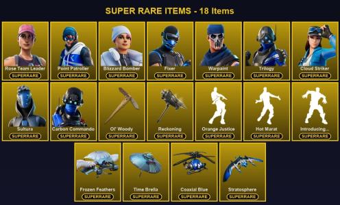🎮 129 Skins 💎 400 V-Bucks ⚡ Lvl 2309 | Rose Team Leader | Point Patroller | Blizzard Bomber 🏆 143 Wins — Fortnite account listing