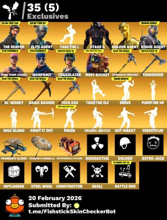 ๐ฅ 133 Skins ๐ OG STW ๐The Reaper ๐ Omega ๐ Take The L ๐ Gold Midas ๐ Verve โ image 1