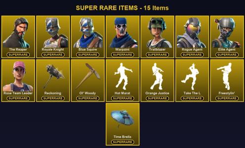 🎮 133 Skins 💎 250 V-Bucks ⚡ Lvl 1427 | The Reaper | Royale Knight | Blue Squire 🏆 203 Wins — Fortnite account listing