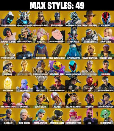 133 SKINS 💙 Era 💙 Joey 💙 The Imagined 💙 Snap 💙 Optimus Prime 💙 Kymera 💙 Spectra Knight 💙 The Ageless 💙 Twyn 💙 Peter Griffin 💙 650 V-Buck (PC/PSN/XBOX) PARENTAL CONTROL — image 3