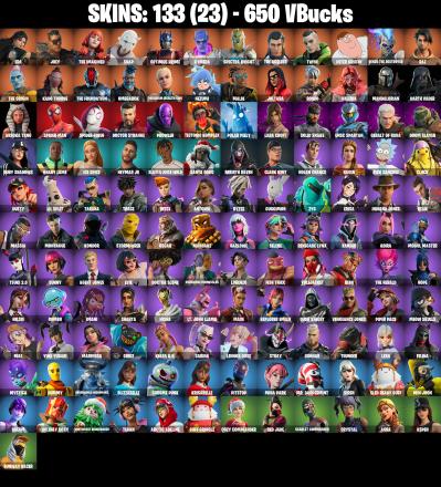 133 SKINS 💙 Era 💙 Joey 💙 The Imagined 💙 Snap 💙 Optimus Prime 💙 Kymera 💙 Spectra Knight 💙 The Ageless 💙 Twyn 💙 Peter Griffin 💙 650 V-Buck (PC/PSN/XBOX) PARENTAL CONTROL — image 2