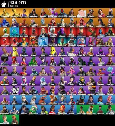 134 skins- [PC/PSN/XBOX] Chani | Gold Brutus | Gold Midas | World Warrior | Blackheart | Vendetta | The Cube Queen | The Foundation | Kado Thorne | Rox | Ronin | The Imagined | Blackheart | Fusion | Zenith | The Cube Queen | Sentinel — image 1