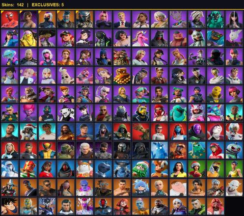 142 SKINS |PC/PSN/XBOX| CLOUD STRIKER | RAZ | THE FOUNDATION | RONIN | THE ORIGIN | KADO THORNE | ETERNAL KNIGHT | SPECTRA KNIGHT | MALIK | 520 VB — image 1
