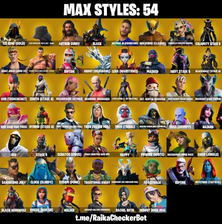 142 SKINS | OG STW | Lara Croft | Reaper | Harley Hitter | Crowbar | Take The Elf | Orange Justice | Ghoul Trooper | Dynamo | [PC/PSN/XBOX] | 250 VB — image 5