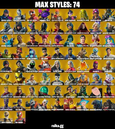 143 skins 💎 Valeria  💀 Zeus ⚡ Joltara 🧬 Peter Griffin 📺 Hades 🏛️ Poseidon 🔱 Apprentice Evie 🗡️ General Grievous 🤖 Poe Dameron 🛸 OGmFN1036 🗝️ — image 8