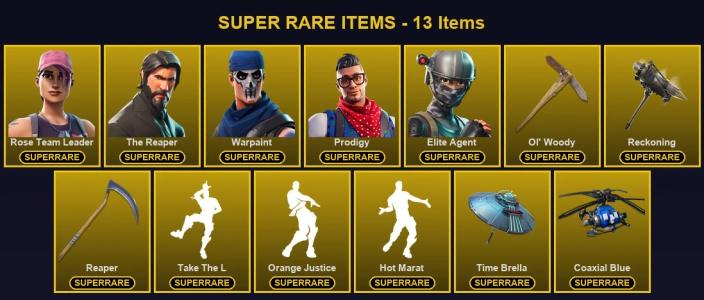 🎮 143 Skins 💎 4600 V-Bucks ⚡ Lvl 3369 | Rose Team Leader | The Reaper | Warpaint 🏆 915 Wins — Fortnite account listing