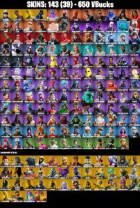 143 SKINS ✨ Travis Scott ✨ Neo Versa ✨ Gold Midas ✨ Carbon Commando ✨ Kymera ✨ Catalyst ✨ Hybrid ✨ Fade ✨ Joey ✨ Fusion ✨ 650 V-Bucks (PC/XBOX) — Fortnite account listing