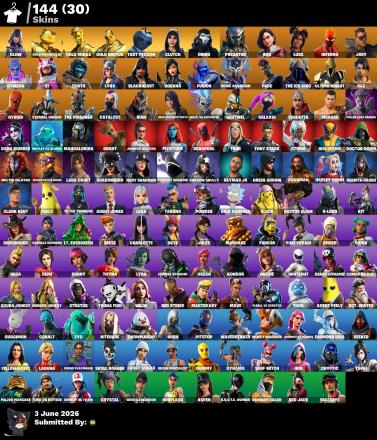 144 skins | Glow + Merry Minty Axe #F1B641 — image 1