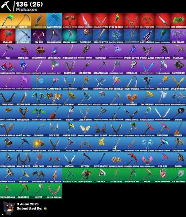 144 skins | Glow + Merry Minty Axe #F1B641 — image 3