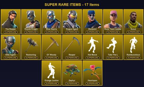 ๐ฎ 144 Skins ๐ 1450 V-Bucks โก Lvl 730 | The Reaper | Royale Knight | Blue Squire ๐ 222 Wins โ Fortnite account listing
