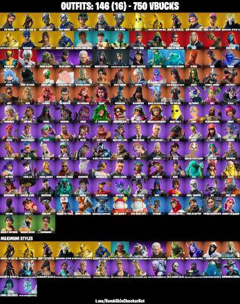 ✅146 Skins✅ Floss , Royale Knight , Blue Squire , The Reaper , Omega (Stage 5) — image 2
